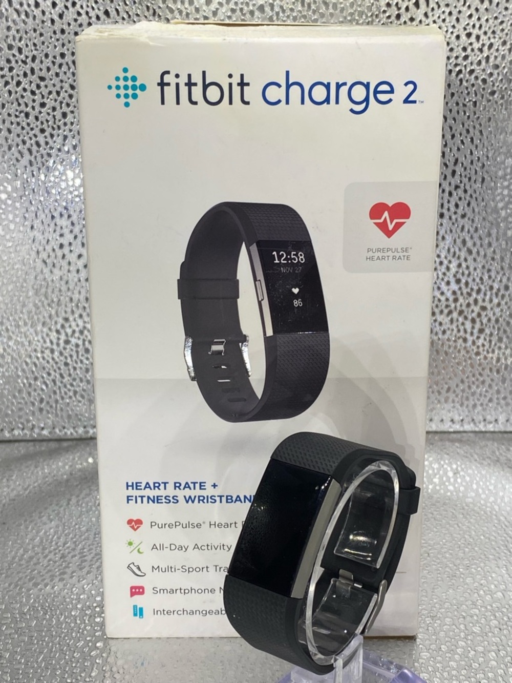^*^ Fitbit Charge 2 Heart Rate Fitness Wristband - Black
